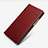 Leather Case Stands Flip Cover L02 for Huawei Ascend P7 Red