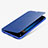 Leather Case Stands Flip Cover L02 for Huawei G10 Blue