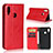 Leather Case Stands Flip Cover L02 for Huawei Honor 10 Lite Red
