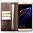Leather Case Stands Flip Cover L02 for Huawei Honor Note 8 Brown