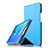 Leather Case Stands Flip Cover L02 for Huawei MediaPad M5 8.4 SHT-AL09 SHT-W09 Blue