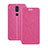 Leather Case Stands Flip Cover L02 for Nokia X7 Hot Pink