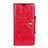 Leather Case Stands Flip Cover L02 Holder for Alcatel 3 Red