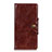 Leather Case Stands Flip Cover L02 Holder for Alcatel 3L Brown