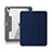 Leather Case Stands Flip Cover L02 Holder for Apple iPad Air 10.9 (2020) Navy Blue