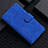 Leather Case Stands Flip Cover L02 Holder for Google Pixel 5 Blue