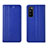 Leather Case Stands Flip Cover L02 Holder for Huawei Enjoy 20 Pro 5G Blue