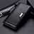 Leather Case Stands Flip Cover L02 Holder for Huawei Honor 30S Black