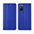 Leather Case Stands Flip Cover L02 Holder for Huawei Honor X10 Max 5G Blue