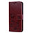 Leather Case Stands Flip Cover L02 Holder for Huawei Nova 3e Brown