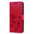 Leather Case Stands Flip Cover L02 Holder for Huawei Nova 3e Red