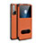 Leather Case Stands Flip Cover L02 Holder for Huawei Nova 6 5G Orange