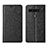 Leather Case Stands Flip Cover L02 Holder for LG K41S Black