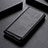 Leather Case Stands Flip Cover L02 Holder for LG K51 Black