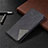 Leather Case Stands Flip Cover L02 Holder for LG K61 Black