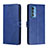 Leather Case Stands Flip Cover L02 Holder for Motorola Moto Edge S Pro 5G Blue