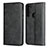 Leather Case Stands Flip Cover L02 Holder for Motorola Moto G8 Power Black