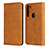 Leather Case Stands Flip Cover L02 Holder for Motorola Moto G8 Power Orange