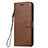 Leather Case Stands Flip Cover L02 Holder for Nokia 7.2 Brown