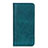 Leather Case Stands Flip Cover L02 Holder for Oppo A32 Midnight Green