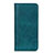 Leather Case Stands Flip Cover L02 Holder for Oppo A53s Midnight Green