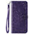Leather Case Stands Flip Cover L02 Holder for Oppo A8 Purple
