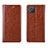 Leather Case Stands Flip Cover L02 Holder for Oppo A92s 5G Orange
