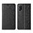 Leather Case Stands Flip Cover L02 Holder for Oppo K7x 5G Black