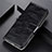 Leather Case Stands Flip Cover L02 Holder for Oppo Reno4 F Black