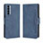Leather Case Stands Flip Cover L02 Holder for Oppo Reno4 Pro 4G Blue