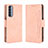 Leather Case Stands Flip Cover L02 Holder for Oppo Reno4 Pro 4G Pink