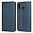 Leather Case Stands Flip Cover L02 Holder for Samsung Galaxy A30 Blue