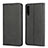 Leather Case Stands Flip Cover L02 Holder for Samsung Galaxy A30S Black