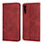 Leather Case Stands Flip Cover L02 Holder for Samsung Galaxy A30S Red