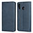 Leather Case Stands Flip Cover L02 Holder for Samsung Galaxy M10S Blue