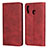 Leather Case Stands Flip Cover L02 Holder for Samsung Galaxy M10S Red