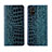 Leather Case Stands Flip Cover L02 Holder for Samsung Galaxy M51 Blue
