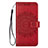 Leather Case Stands Flip Cover L02 Holder for Samsung Galaxy S20 5G Red