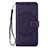 Leather Case Stands Flip Cover L02 Holder for Samsung Galaxy S20 Purple