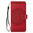 Leather Case Stands Flip Cover L02 Holder for Samsung Galaxy S20 Red