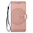 Leather Case Stands Flip Cover L02 Holder for Samsung Galaxy S20 Rose Gold