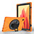 Leather Case Stands Flip Cover L02 Holder for Samsung Galaxy Tab A7 4G 10.4 SM-T505 Orange