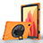Leather Case Stands Flip Cover L02 Holder for Samsung Galaxy Tab A7 Wi-Fi 10.4 SM-T500 Orange