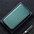 Leather Case Stands Flip Cover L02 Holder for Sharp AQUOS Sense4 Plus Green