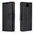 Leather Case Stands Flip Cover L02 Holder for Sony Xperia 10 Plus Black