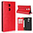 Leather Case Stands Flip Cover L02 Holder for Sony Xperia XA2 Ultra Red