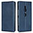 Leather Case Stands Flip Cover L02 Holder for Sony Xperia XZ2 Blue