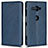 Leather Case Stands Flip Cover L02 Holder for Sony Xperia XZ2 Compact Blue