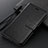 Leather Case Stands Flip Cover L02 Holder for Vivo X50 Lite Black