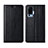 Leather Case Stands Flip Cover L02 Holder for Vivo X50 Pro 5G Black
